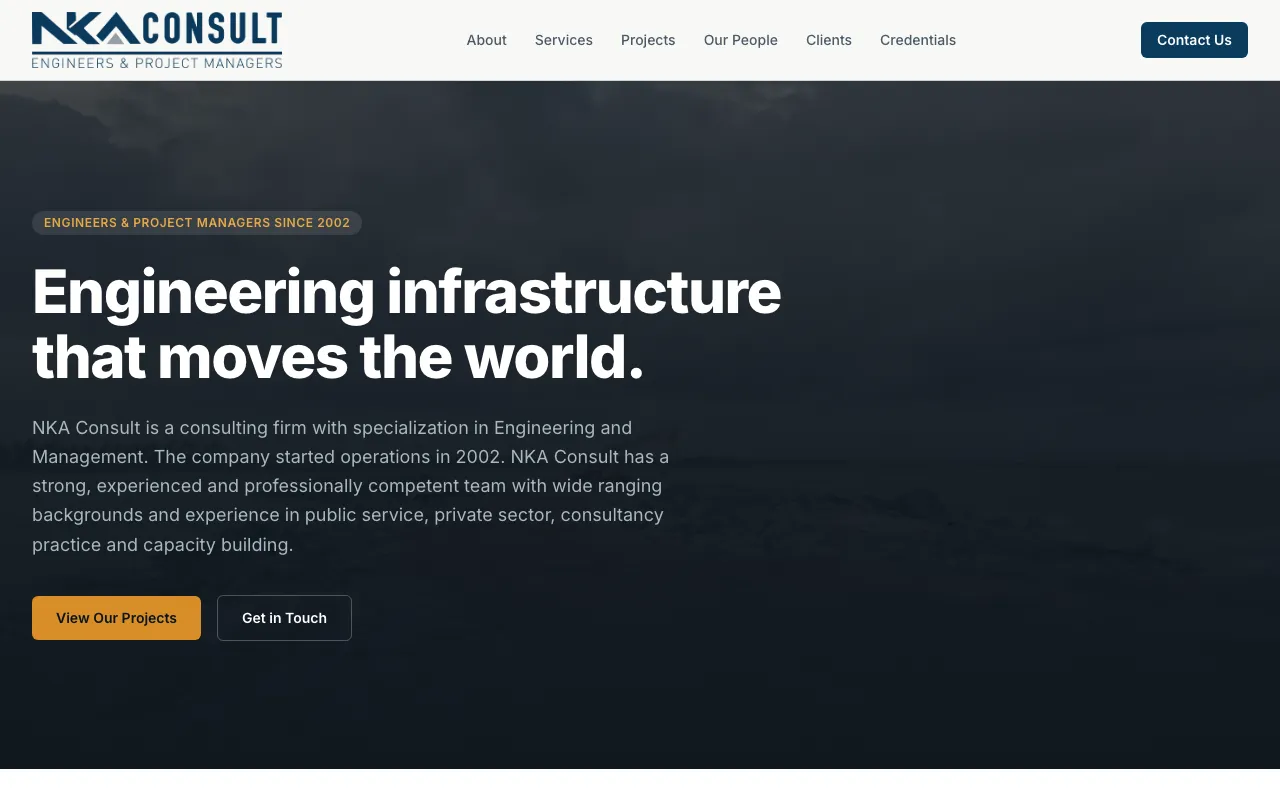 NKA Consult website preview